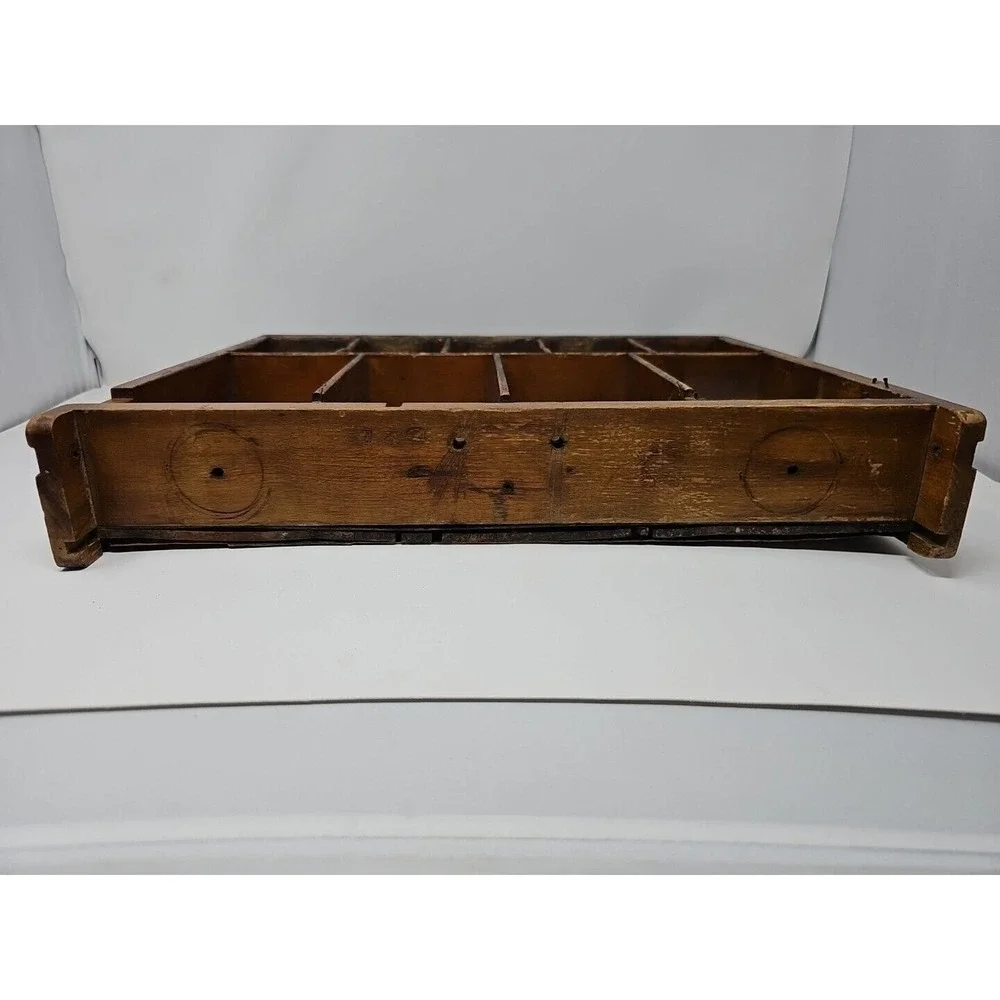 Antique National Cash Register Wood Drawer‎ Insert Trinket Shelf Steampunk Decor